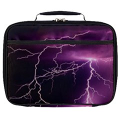 Storm Flashlight Space Nature Full Print Lunch Bag by Cowasu