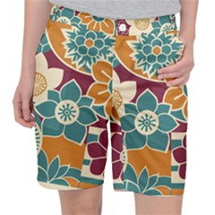 Japanese Folk Art Women s Pocket Shorts by danenraven
