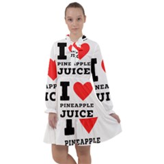 I Love Pineapple Juice All Frills Chiffon Dress by ilovewhateva