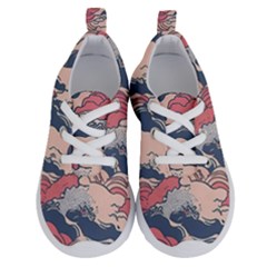 Waves Ocean Sea Water Pattern Rough Seas Running Shoes by danenraven