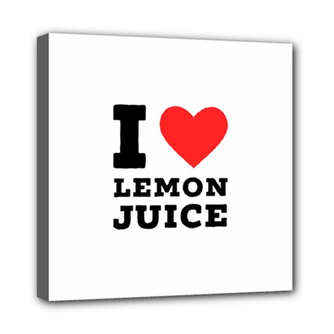 I Love Lemon Juice Mini Canvas 8  X 8  (stretched) by ilovewhateva
