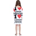 I love lemon juice Kids  Quarter Sleeve Skater Dress View2