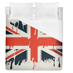 Union Jack England Uk United Kingdom London Duvet Cover (queen Size) by Bangk1t