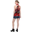 Carlos Sainz Halter Asymmetric Satin Top View2