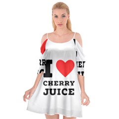I Love Cherry Juice Cutout Spaghetti Strap Chiffon Dress by ilovewhateva