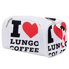 I Love Lungo Coffee  Toiletries Pouch by ilovewhateva