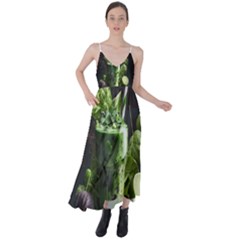 Drink Spinach Smooth Apple Ginger Tie Back Maxi Dress by Ndabl3x