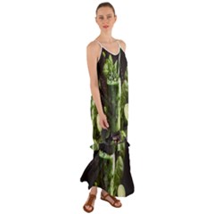 Drink Spinach Smooth Apple Ginger Cami Maxi Ruffle Chiffon Dress by Ndabl3x