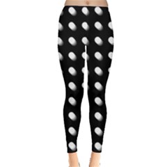 Background Dots Circles Graphic Leggings  by Ndabl3x