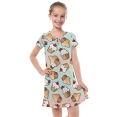 Cupcakes Cake Pie Pattern Kids  Cross Web Dress by Ndabl3x