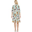 Cupcakes Cake Pie Pattern Classy Knee Length Dress View4