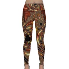Geometric Art Fractal Abstract Art Lightweight Velour Classic Yoga Leggings by Ndabl3x