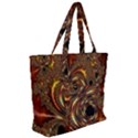 Geometric Art Fractal Abstract Art Zip Up Canvas Bag View2