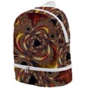 Geometric Art Fractal Abstract Art Zip Bottom Backpack View1