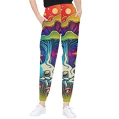 Mushrooms Fungi Psychedelic Women s Tapered Pants by Ndabl3x
