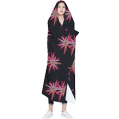 Chic Dreams Botanical Motif Pattern Design Wearable Blanket by dflcprintsclothing