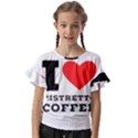 I love ristretto coffee Kids  Cut Out Flutter Sleeves View1