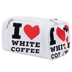 I Love White Coffee Toiletries Pouch by ilovewhateva