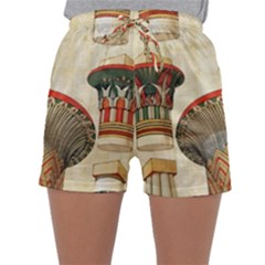 Egyptian Architecture Column Sleepwear Shorts by Wav3s