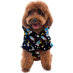 Seamless-adventure-space-vector-pattern-background Dog Coat by Wav3s