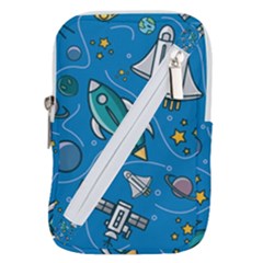 About-space-seamless-pattern Belt Pouch Bag (small) by Wav3s