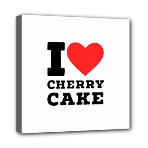 I Love Cherry Cake Mini Canvas 8  X 8  (stretched) by ilovewhateva