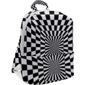Optical Illusion Chessboard Tunnel Zip Up Backpack View2