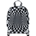 Optical Illusion Chessboard Tunnel Zip Up Backpack View3