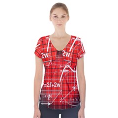 Geometry Mathematics Cube Short Sleeve Front Detail Top by Ndabl3x