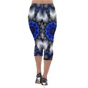 Kaleidoscope Abstract Round Lightweight Velour Capri Leggings  View2