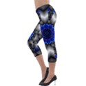 Kaleidoscope Abstract Round Lightweight Velour Capri Leggings  View3