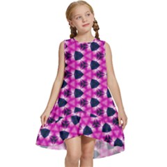 Digital Art Artwork Abstract Kids  Frill Swing Dress by Ndabl3x