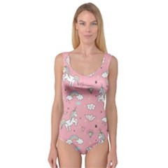 Cute-unicorn-seamless-pattern Princess Tank Leotard  by Vaneshart
