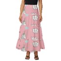 Cute-unicorn-seamless-pattern Tiered Ruffle Maxi Skirt View1