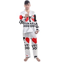 I Love Latin Food Men s Long Sleeve Satin Pajamas Set by ilovewhateva