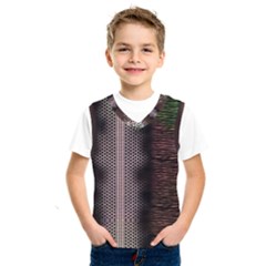 Leopard Animal Shawl Honeycomb Kids  Basketball Tank Top by Vaneshop