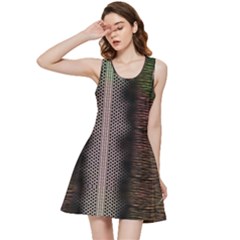 Leopard Animal Shawl Honeycomb Inside Out Racerback Dress by Vaneshop