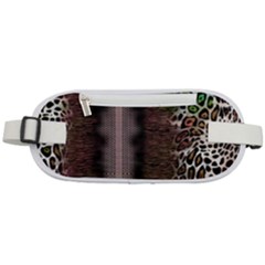 Leopard Animal Shawl Honeycomb Rounded Waist Pouch by Vaneshop