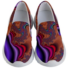 Colorful Piece Abstract Kids Lightweight Slip Ons by Vaneshop