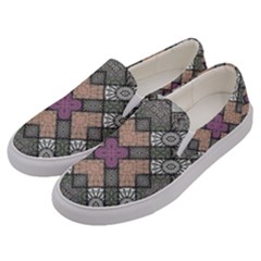 Mandala Decoration Floral Flower Men s Canvas Slip Ons by Vaneshop
