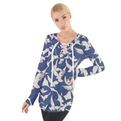 Bird Animal Animal Background Tie Up Tee by Vaneshop