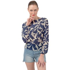 Bird Animal Animal Background Banded Bottom Chiffon Top by Vaneshop