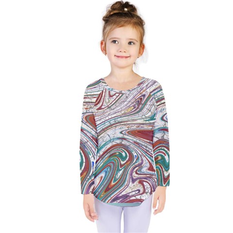 Abstract Background Ornamental Kids  Long Sleeve Tee by Vaneshop