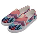 Paper Art Pastel Men s Canvas Slip Ons View2