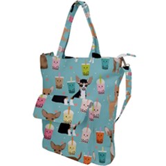 Chihuahua Bubble Kawaii Boba Tea Cute Dog Shoulder Tote Bag by Wav3s