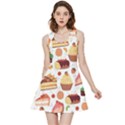 Seamless Pattern Hand Drawing Cartoon Dessert And Cake Inside Out Reversible Sleeveless Dress View3