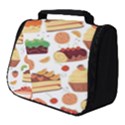 Seamless Pattern Hand Drawing Cartoon Dessert And Cake Full Print Travel Pouch (Small) View1