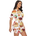 Seamless Pattern Hand Drawing Cartoon Dessert And Cake Just Threw It On Dress View3