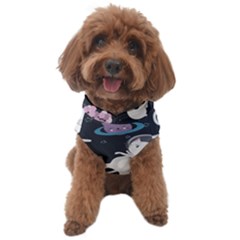 Space Cat Illustration Pattern Astronaut Dog Sweater by Wav3s
