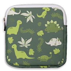 Cute Dinosaur Pattern Mini Square Pouch by Wav3s